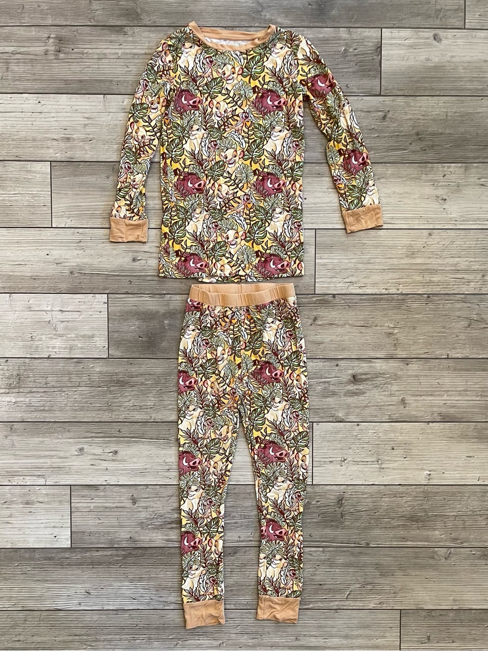 Bamboo Bliss | Disney Lion King Long Sleeve Pajama Set | Size: 5/6 Y